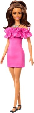 Mattel Mattel Barbie: 65 Inspiring Stories 1997 - Fashionistas Lutka z Rjavimi Lasmi in Roza Obleko (HRH15)