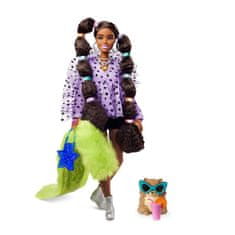 Mattel Mattel Barbie Extra: Bobble Hair Lutka Temne Polti (GXF10)