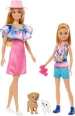 Mattel Mattel Barbie - Komplet lutk s 2 hišnima psoma (HRM09)