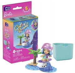 Mattel Mattel Mega Bloks Barbie - Mikro-lutka za surfanje in plavanje (HHP86)
