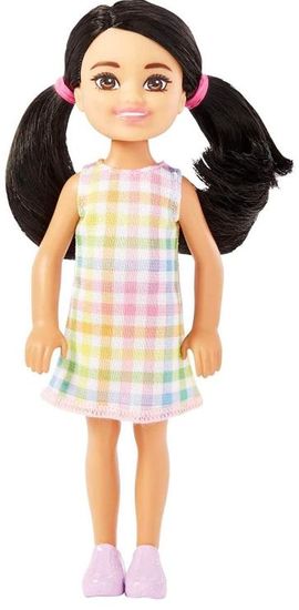 Mattel Mattel Barbie Chelsea - Majhna lutka s črnimi kitkami (HKD91)