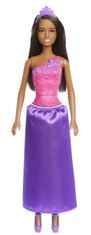 Mattel Barbie Dreamtopia Kraljevska Lutka – Rjavolaska z Bleščečim Vijoličnim Krilom in Ujemajočim Trakom za Lase (HGR02)