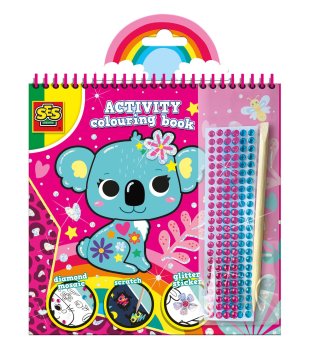 SES Diamantna pobarvanka z aktivnostmi 3 v 1