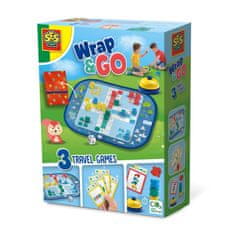 SES Potovanje z igrami Wrap&Go - Ludo - Kvartet - Hitri bloki