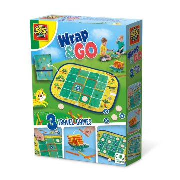 SES Potovanje z igrami Wrap&Go - Štiri v vrsto - Točke in kvadri - Paket