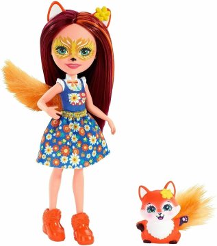 Enchantimals Mattel Enchantimals Mini punčka - Felicity Fox & Flick (FXM71)