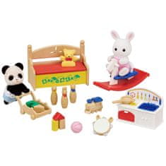 Sylvanian Families Set mladički snežnega zajca in pandi