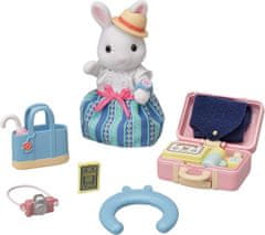 Sylvanian Families Potovalni set za vikend - Mama snežna zajčica