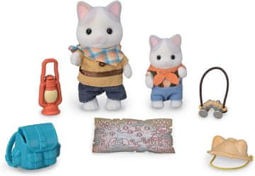 Sylvanian Families Sylvanian Families - Razburljiv raziskovalni komplet - Latte Cat brat in dojenček 5763