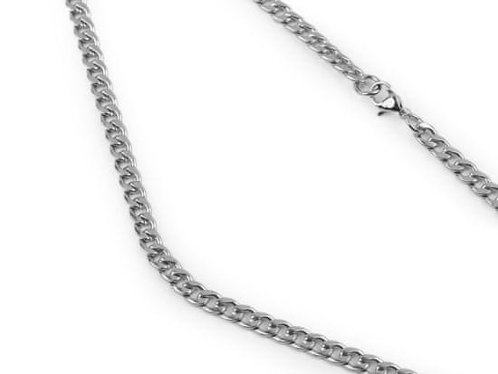 Verižica iz nerjavečega jekla debelejša, unisex - (5 mm) srebrna
