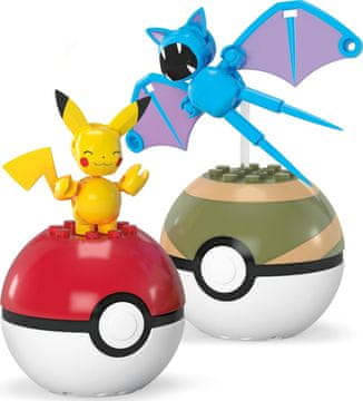 Mattel Mattel Mega Pokemon - Pikachu & Zubat Pokeballs (HXP12)