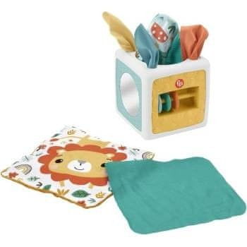 Mattel Fisher-Price Aktivna kocka z ogledalom in tkaninskimi kvadratki
