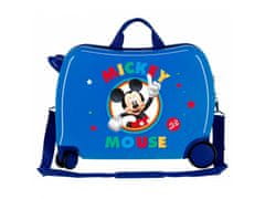 Jada Toys Detský cestovný kufor na kolieskach / odrážadlo MICKEY MOUSE Circle Blue, 2039821
