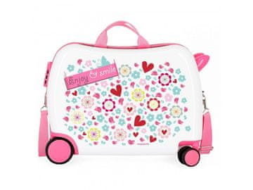 Joummabags Otroški potovalni kovček na kolesih / otroški voziček ENJOY AND SMILE, 34L, 3729864