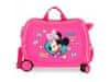 Joummabags Otroški potovalni kovček na kolesih / otroški voziček MINNIE MOUSE Pink, 34L, 22398E1