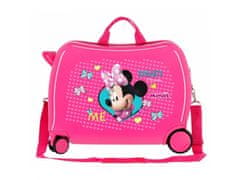 Joummabags Otroški potovalni kovček na kolesih / otroški voziček MINNIE MOUSE Pink, 34L, 22398E1