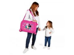 Joummabags Otroški potovalni kovček na kolesih / otroški voziček MINNIE MOUSE Pink, 34L, 22398E1