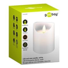 Goobay LED bela namizna sveča 7,5x10cm