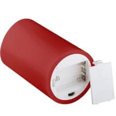 Goobay LED rdeča namizna sveča 7.5x10cm set 4