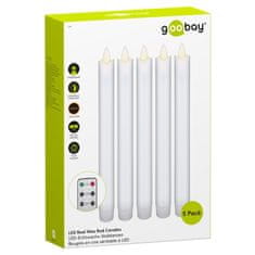 Goobay LED bela palčna sveča 2.1x24cm set 5