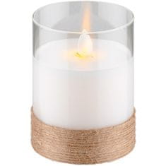 Goobay LED bela namizna sveča 7.5x10/12.5/15cm set 3
