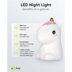 Goobay RGB LED "Samorog" baterijska namizna nočna lučka