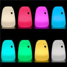 Goobay RGB LED "Polarni Medved" baterijska namizna nočna lučka