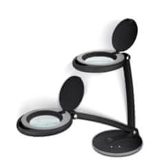 Goobay povečevalna 1,75x 6W 80-450lm LED črna namizna svetilka