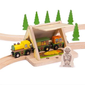 Bigjigs Toys Šotor Bigjigs Rail Safari