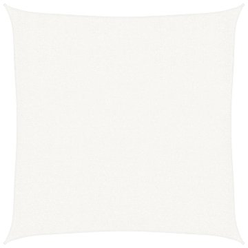 Vidaxl Senčno jadro HDPE kvadratne oblike 3,6x3,6 m belo