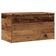 Vidaxl Skrinja za shranjevanje starinski les 84x42x46 cm inž. les