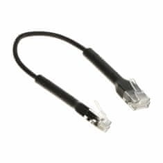 Ubiquiti patch UTP CAT.6 0,10m črn upogljiv