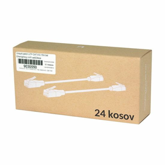 Ubiquiti patch UTP CAT.6 0,15m bel Etherlighting UniFi set/24kos