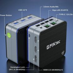 GMKtec računalnik mini PC G2 Intel N150 12GB RAM DDR5 256GB črn NucBox
