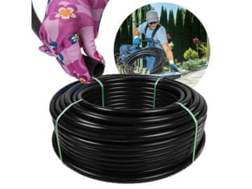 Bellushortus Črna PE cev za namakanje / namakanje 16mm PN6 MADE IN POLAND