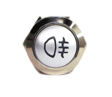 shumee LED stikalo za meglenke 16 mm kromirano s priklopom + vtičnica