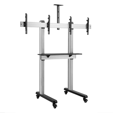 Reflecta TV STOJALO za 2x 45-55 col na kolescih-videokonferenčno 55VCD 23196