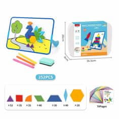 Magnetic Tiles Magnetni komplet Magic Tangram Puzzle 252 kosov