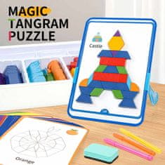 Magnetic Tiles Magnetni komplet Magic Tangram Puzzle 252 kosov