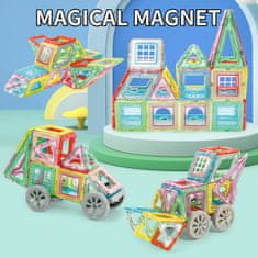 Magnetic Tiles Magnetni komplet 55 kosov - Magical Magnet II