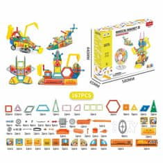 Magnetic Tiles Magnetni komplet Heavy Equipment set 167 kosov - Magical Magnet II