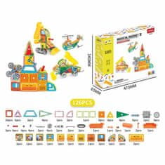 Magnetic Tiles Magnetni komplet Heavy Equipment set 126 kosov - Magical Magnet II