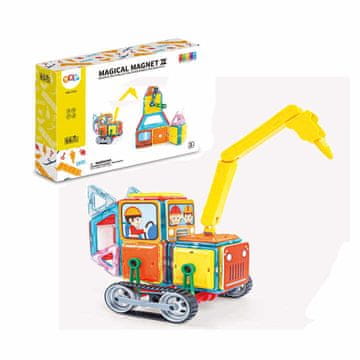 Magnetic Tiles Magnetni komplet Heavy Equipment set 66 kosov - Magical Magnet II