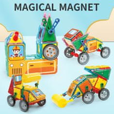 Magnetic Tiles Magnetni komplet Heavy Equipment set 66 kosov - Magical Magnet II