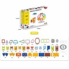 Magnetic Tiles Magnetni komplet Happy Animal 98 kosov - Magical Magnet II