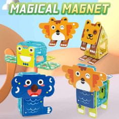 Magnetic Tiles Magnetni komplet Happy Animal 98 kosov - Magical Magnet II