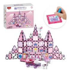 Magnetic Tiles Magnetni gradbeni Window Art Castle 126ks - Magnetic Tiles