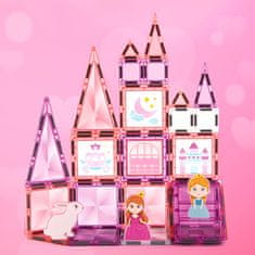 Magnetic Tiles Magnetni gradbeni Window Art Castle 50ks - Magnetic Tiles