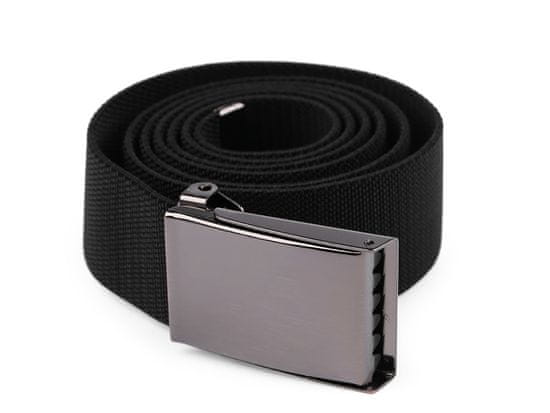 Elastični pas širine 3,8 cm unisex - črn