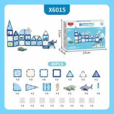 Magnetic Tiles Magnetni gradbeni Window Art Ocean 40ks - Magnetic Tiles
